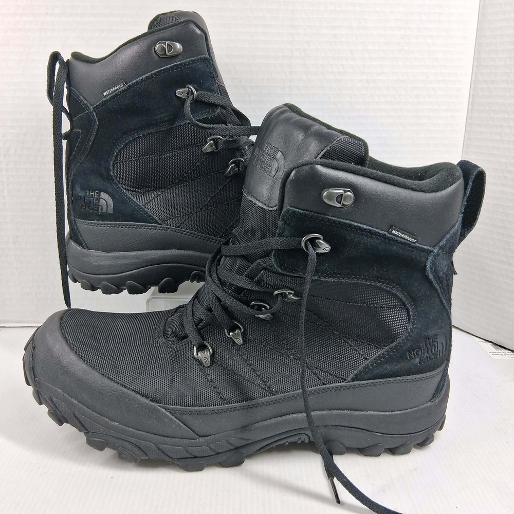 The North Face Chilkat II Mens 11 Black Waterproof Insulated Winter Boots